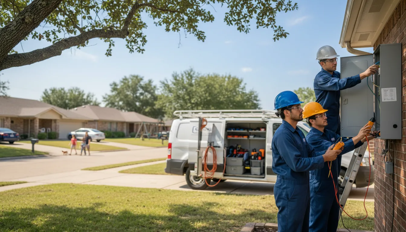 Certified electrician providing emergency electrical services in Manchester, OK